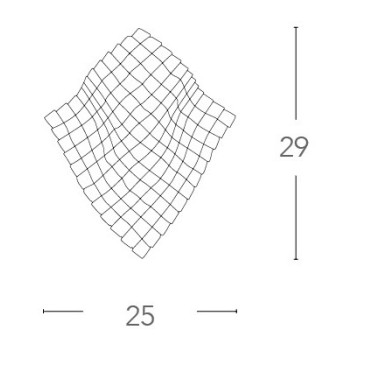 Applique Rumba a Rombo in Metallo con Cristalli Trasparenti FanEurope