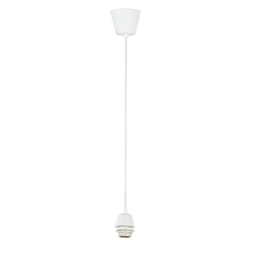 MT3202020 - Filo Pendente bianco per lampadario con attacco E27