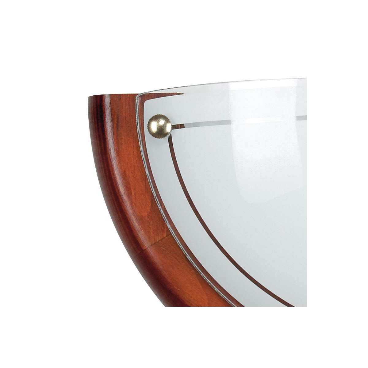 Diffusore in Vetro Bianco con Cornice in Legno Applique 1010 FanEurope