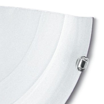 Applique con Diffusore in Vetro Bianco Sfumato Linea Duna Fan Europe