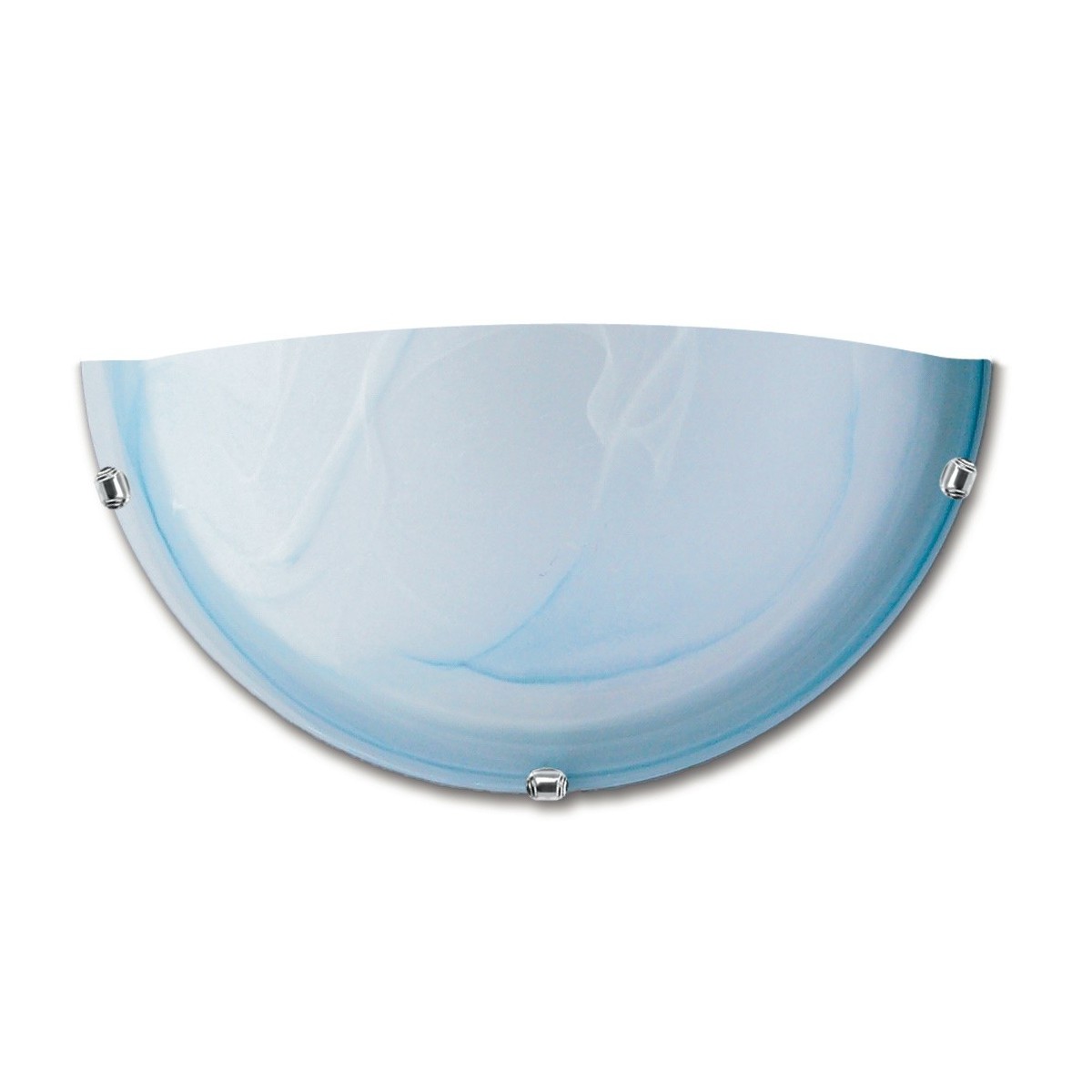 32/29201 - Applique Murale Lunette en Verre Dégradé Bleu Clair Lampe Intérieure Classique E27