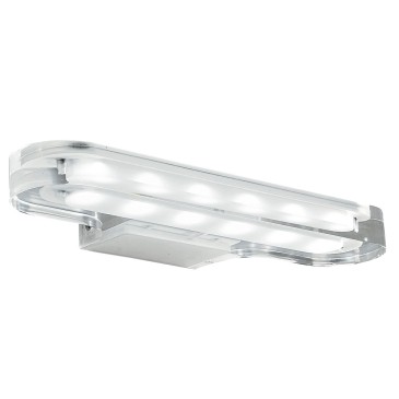 Applique con luci led trasparente dalla linea originale 6 watt 3500 kelvin