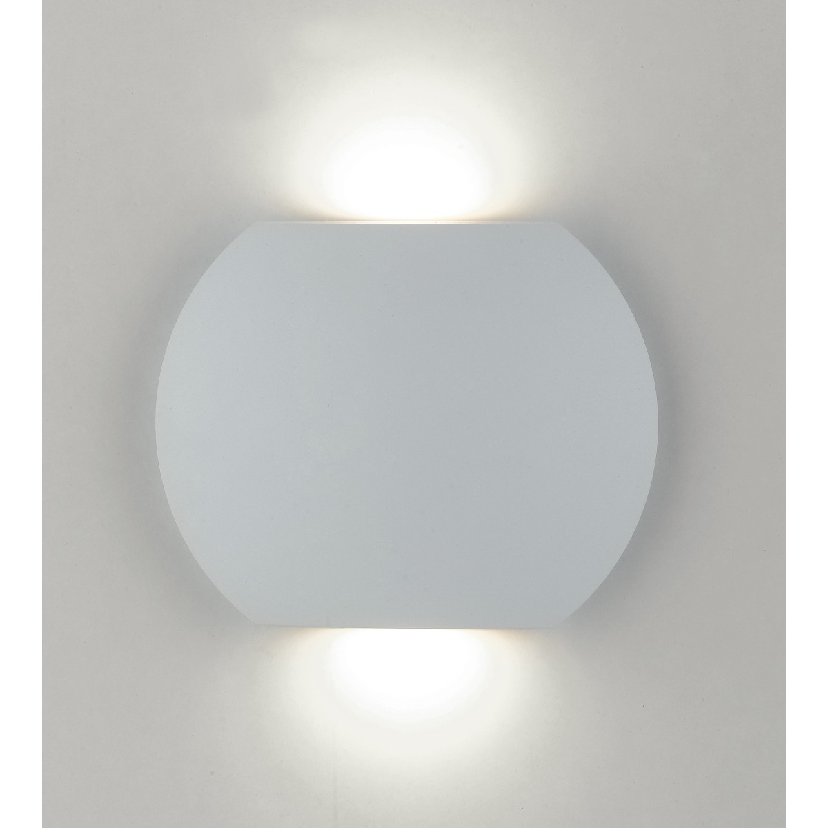 Applique blanche de forme élégante avec lumière LED 6 watts 3000 kelvin