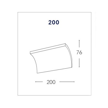 LED-W-MUSTANG-200 Applique Bianco Led A 4000kelvin 8 watt