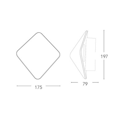 Weiße LED-Wandleuchte A 4000kelvin 3 Watt