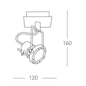 Applique dal deisgn moderno cromata 42 watt 2800 kelvin GU10