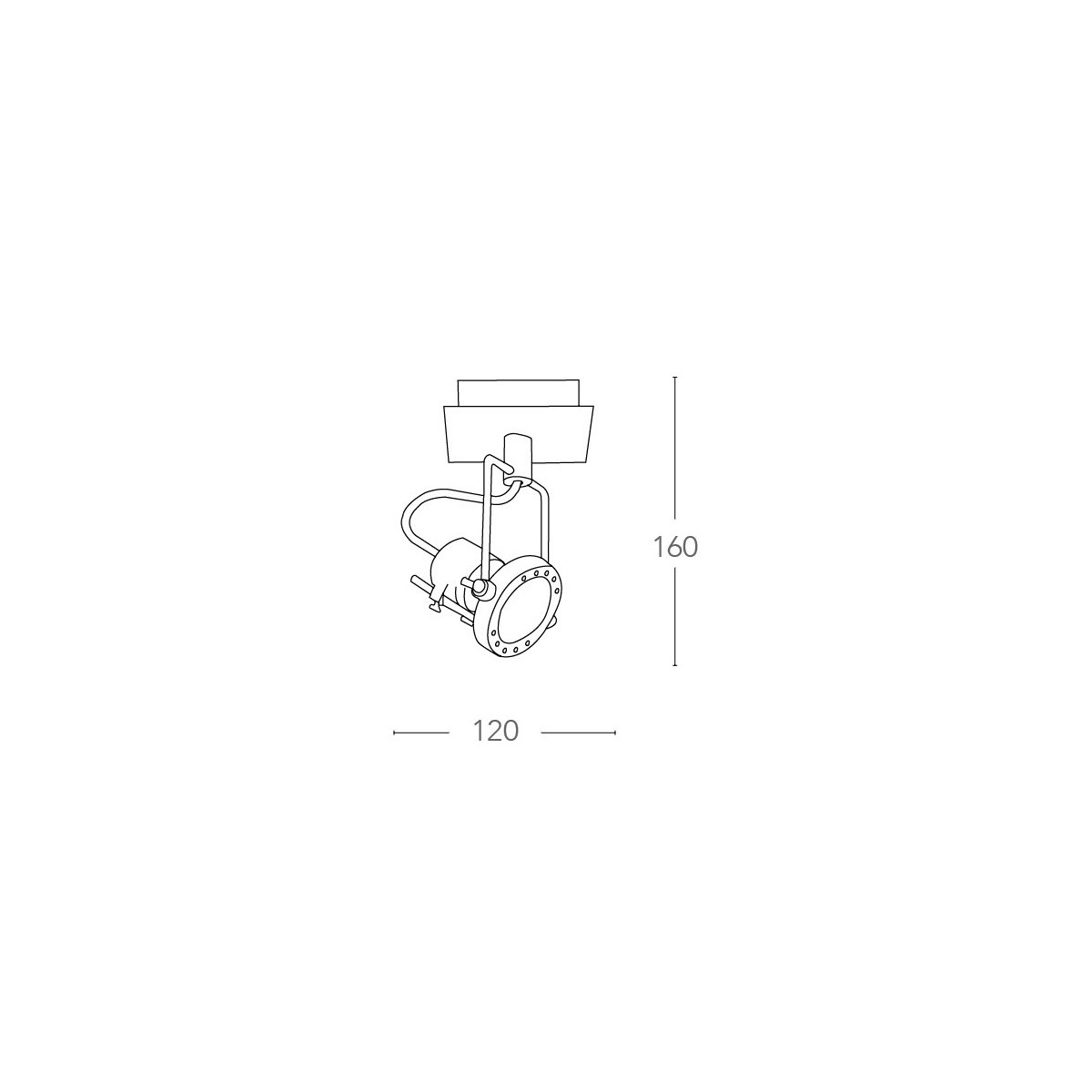 Applique avec un design chromé moderne 42 watts 2800 kelvin GU10