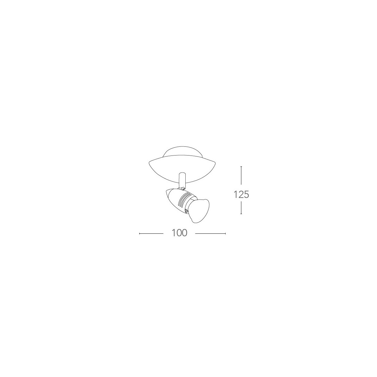 Wandleuchte mit modernem Design in Nickelfarbe 42 Watt 2800 Kelvin GU10