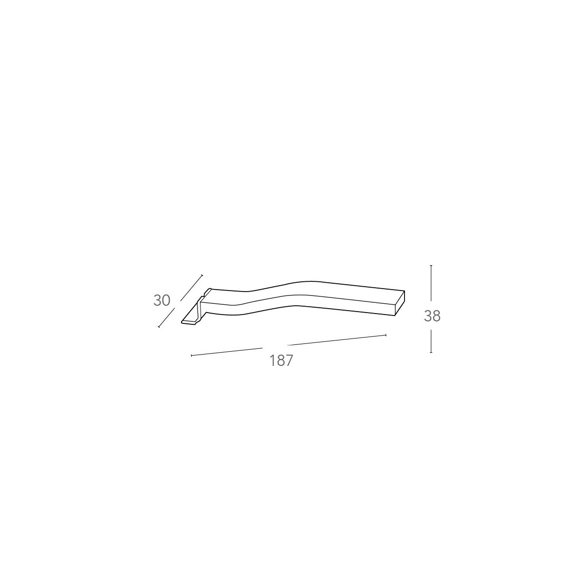 3 Watt 19 cm silberne Spiegellampe