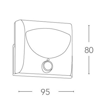 Applique lampada a led con sensore di prossimità