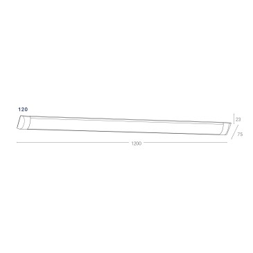 Weiße LED-Wandleuchte 4000kelvin 36 Watt