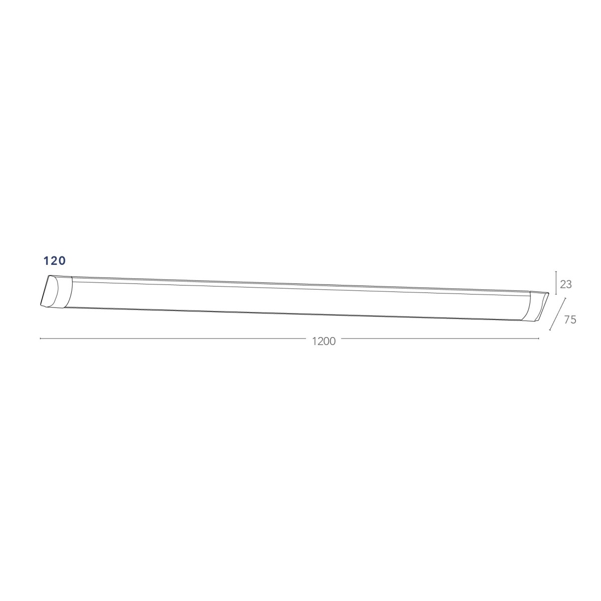 Weiße LED-Wandleuchte 4000kelvin 36 Watt