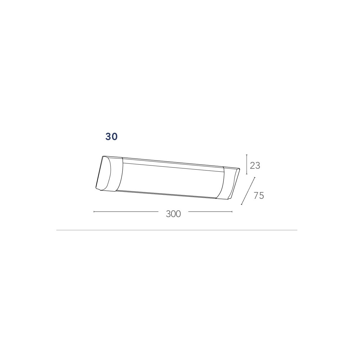 Weiße LED-Unterschrankleuchte 4000 Kelvin 9 Watt