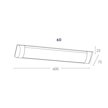 Weiße LED-Wandleuchte 4000 Kelvin 18 Watt