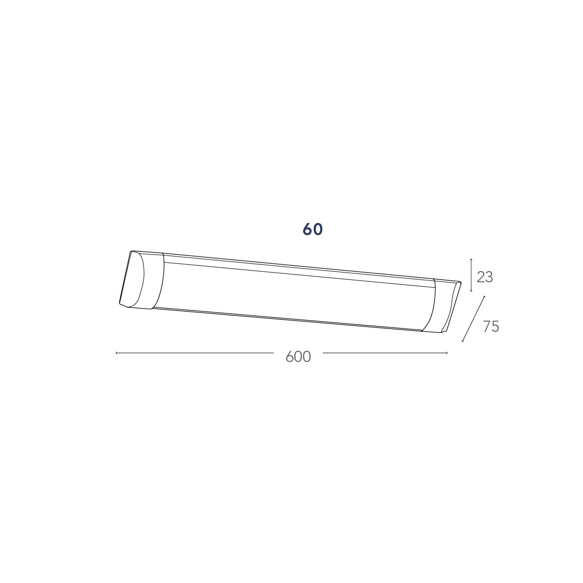 Weiße LED-Wandleuchte 4000 Kelvin 18 Watt