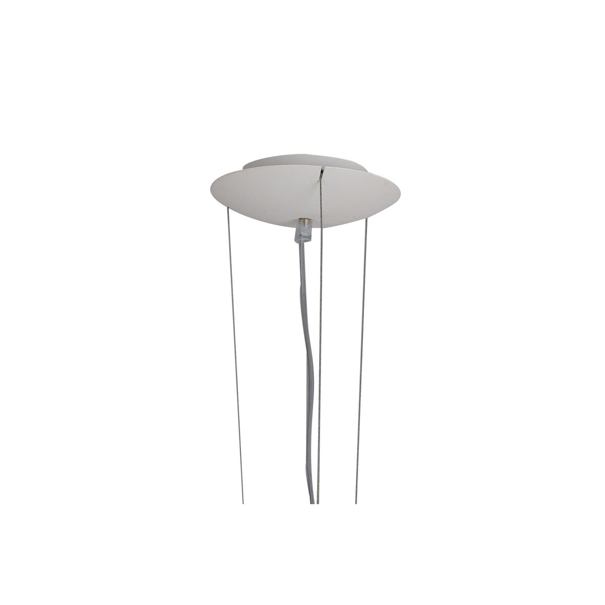 Lampada a sospensione 60W 5XE27 cinque emissioni argento CREATE