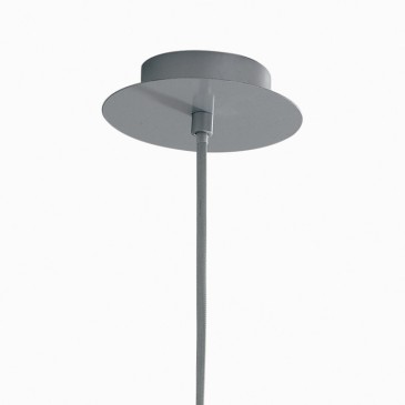 Lampada a sospensione 60W E27 diametro 30cm argento GLAM