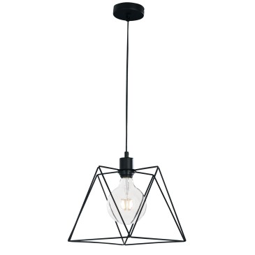 I-SANTANA-L-S1 - Sospensione paralume in Metallo Minimal Lampadario Rustico Vintage E27