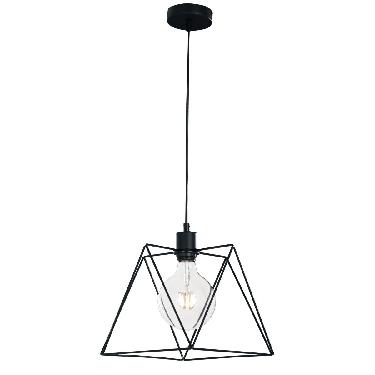 I-SANTANA-L-S1 - Sospensione paralume in Metallo Minimal Lampadario Rustico Vintage E27