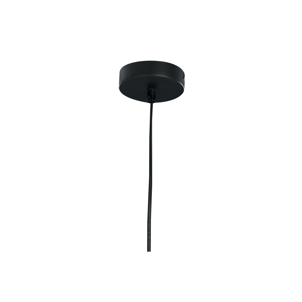 Pendente a Filo Nero Alto 120 cm Sospensione Santana FanEurope