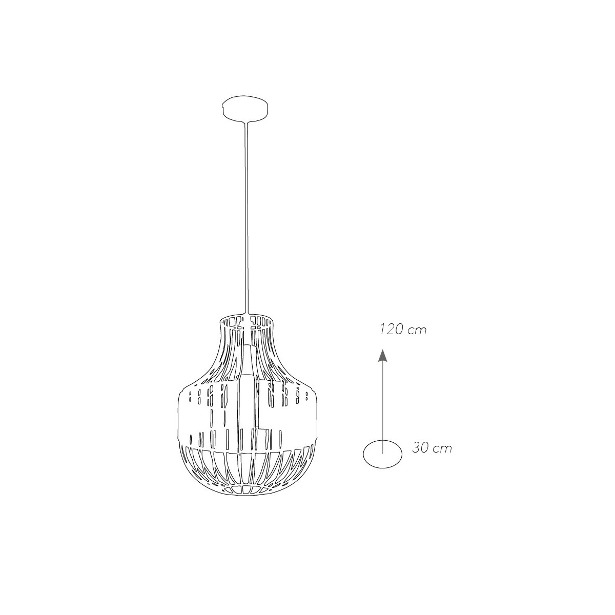 Lustre Opium en métal noir avec applications en verre FanEurope