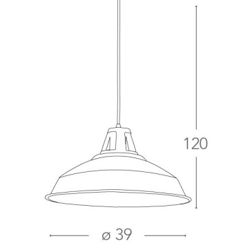 Hängelampenschirm Metall...