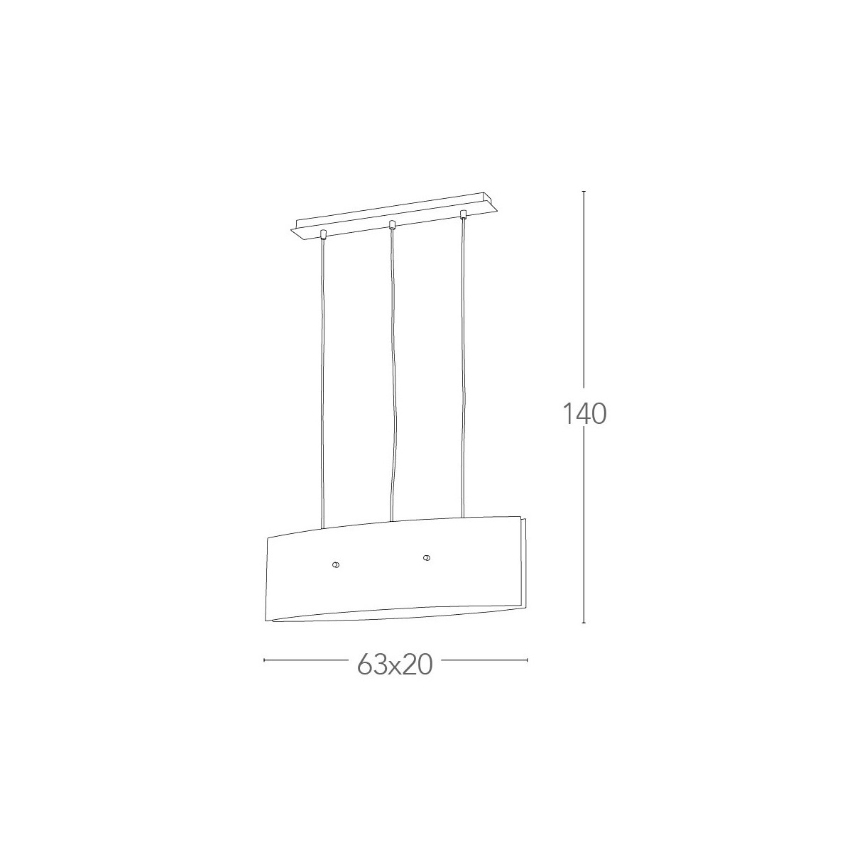 I-AMSTERDAM/S130 - Lampadario a Sospensione Vetro Bianco Interno Moderno E27