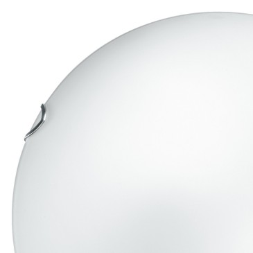 Diffusore in Vetro Bianco Opaco Plafoniera Oblo 30 cm