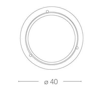 07/03812- Plafoniera Vetro Bianco Tonda Cornice Legno Lampada Classica E27