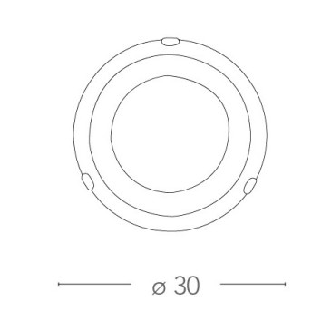 Plafonnier rond 30 cm en verre ambré dégradé avec ligne florale grecque or rose