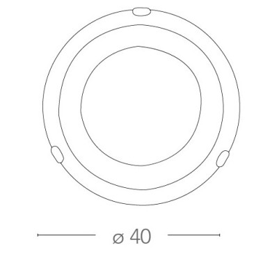 Plafonnier rond 40 cm en verre ambré dégradé avec ligne florale grecque or rose