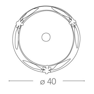 Plafonnier Rond Cadre En...