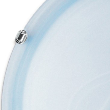 Plafonnier Diffuseur Verre Bleu Ombré 30 cm Duna FanEurope