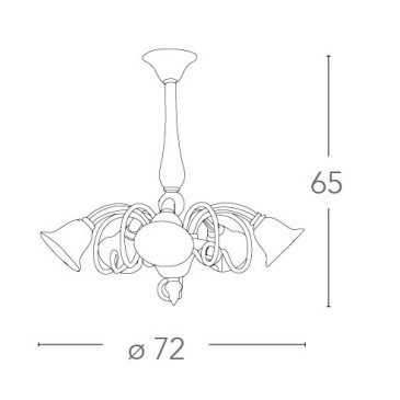 Lustre suspendu bras vers...