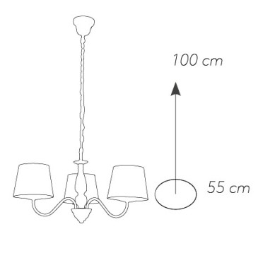 Lampadario Classico Metallo...