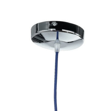 Pendente a FIlo Blu con Finiture Cromo Linea Idea Fan Europe