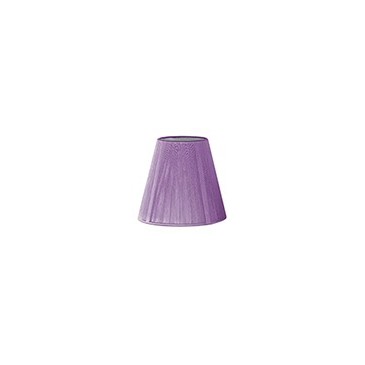 Abat-jour Symphony Tissu Violet 14x15 cm E14