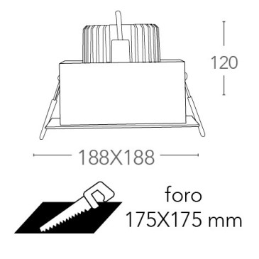 Spot encastrable orientable...