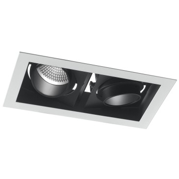 Due Luci Led Orientabili da 20 watt e 3000 kelvin Faretto Apollo