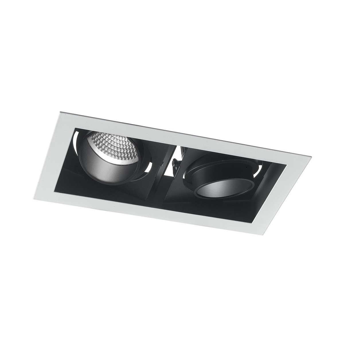 Due Luci Led Orientabili da 20 watt e 3000 kelvin Faretto Apollo