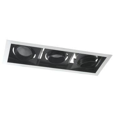 Tre Luci Led Incluse 30 watt e 3000 kelvin Faretto Apollo