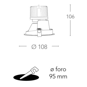 Einbaustrahler Aluminium...