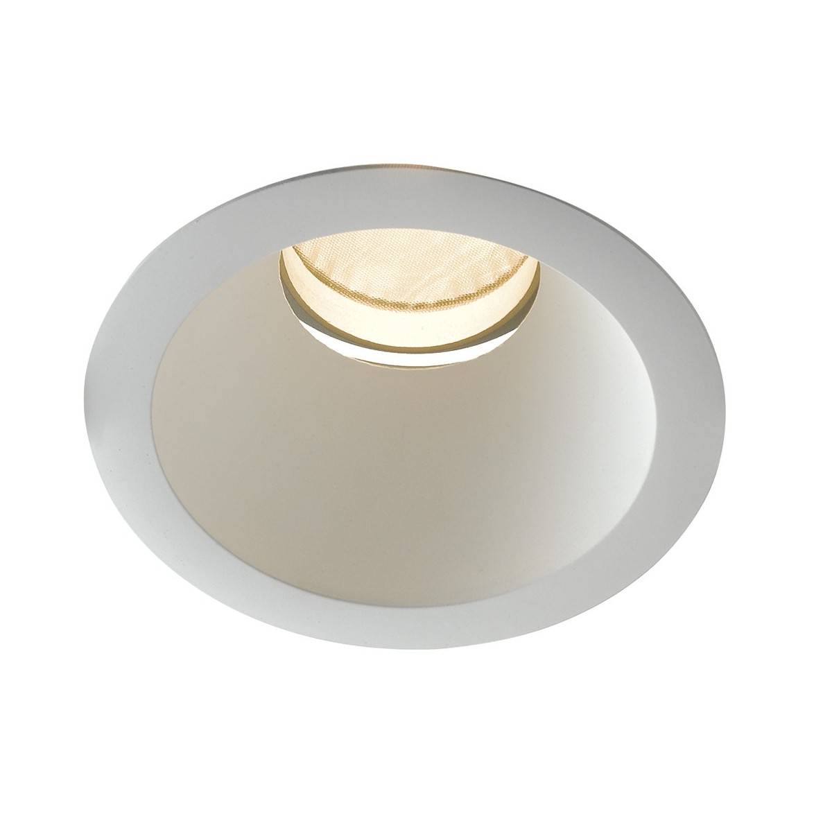 INC-ELITE-1X20C - Incasso Tondo Bianco Soffitto Ribassato Faretto Led 20 watt Luce Calda