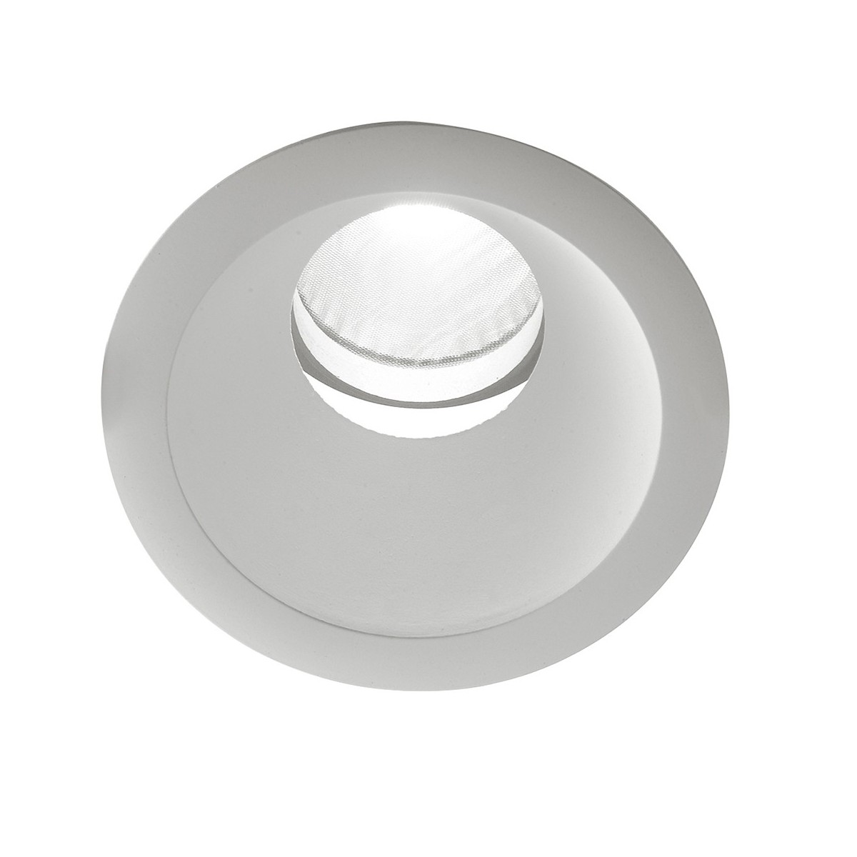 INC-ELITE-1X20M - Spot rond blanc encastré faux plafond Led 20 watts lumière naturelle