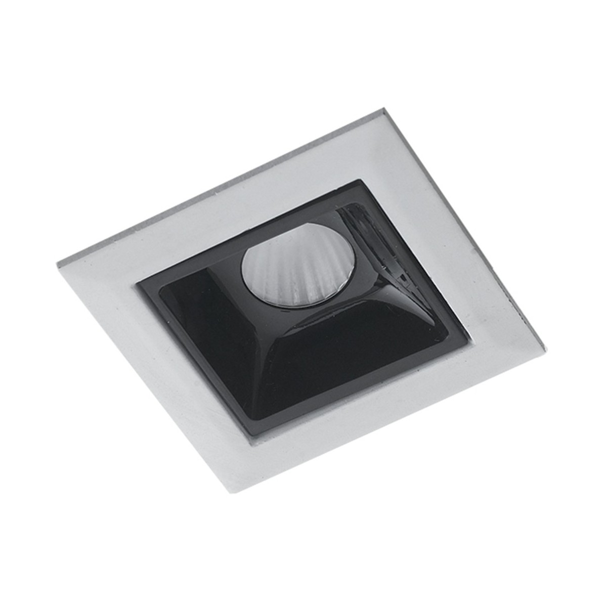 INC-SINKRO-2M - Faretto Incasso Modulo Bianco Nero Lucido Cartongesso Led 2 watt Luce Naturale