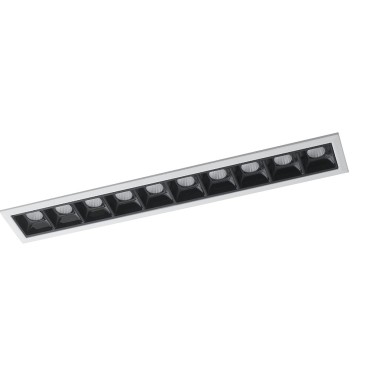 INC-SINKRO-20M - Incasso Modulo Faretti Soffito Ribassato Bianco Nero Lucido Led 20 watt 4000 kelvin