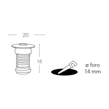 Einbaustrahler Weiße LED A+ Kelvin 0,2 Watt