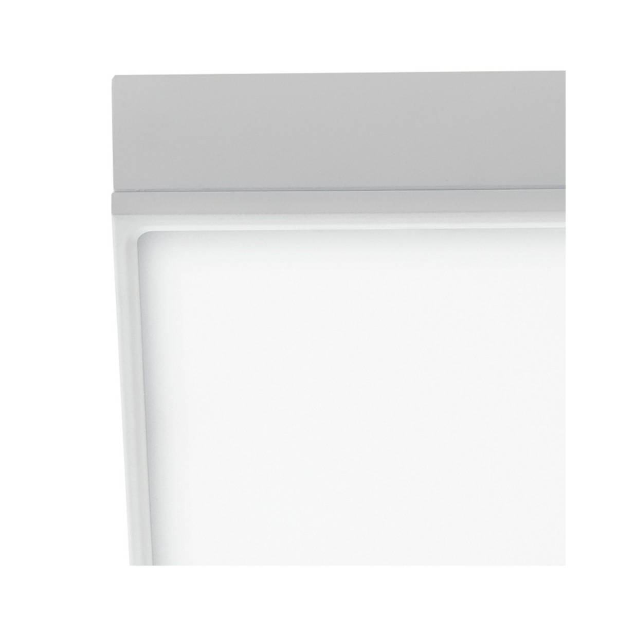 Plafonnier en aluminium blanc de relief carré en placoplâtre encastré lumière naturelle de 22 watts