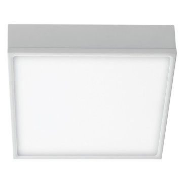 Plafoniera Quadrata Alluminio Bianco Soffitto Ribassato Led 36 watt Luce Naturale