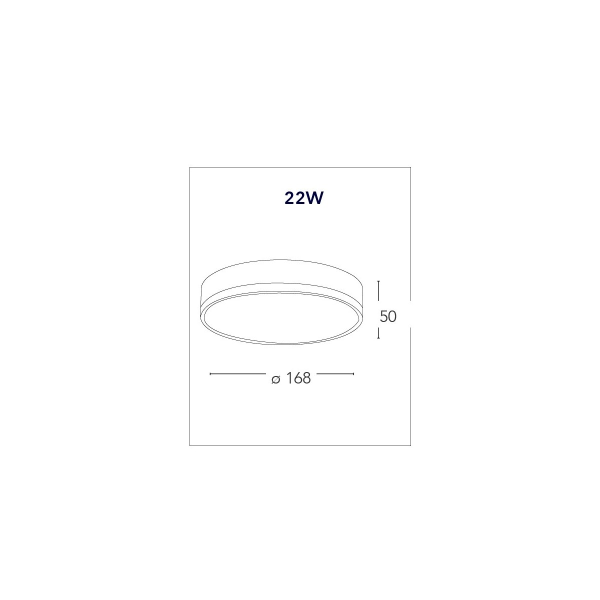 L'aluminium rond blanc de plafonnier abaissé le plafond a mené la lumière naturelle de 22 watts